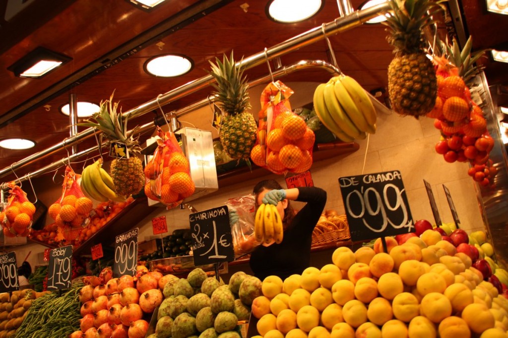 Piata la Boqueria din Barcelona. Foto: Radu Coman